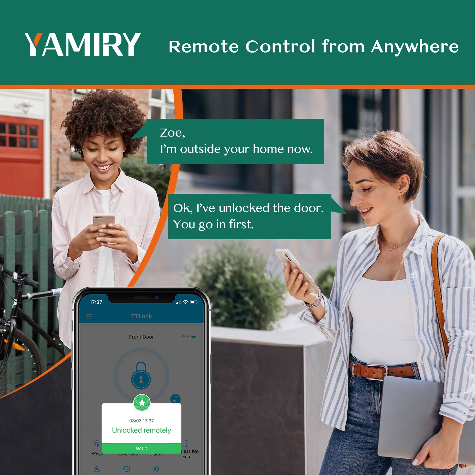 Yamiry Gateway , WiFi Gateway Works for All Yamiry Smart Locks,Remotely Control Smart Lock ,Compatible with Alexa and Google Home（Gateway Model : G2)